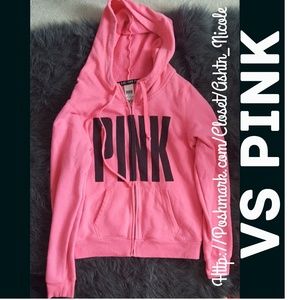 VS PINK Zip Up Hoodie Practically New